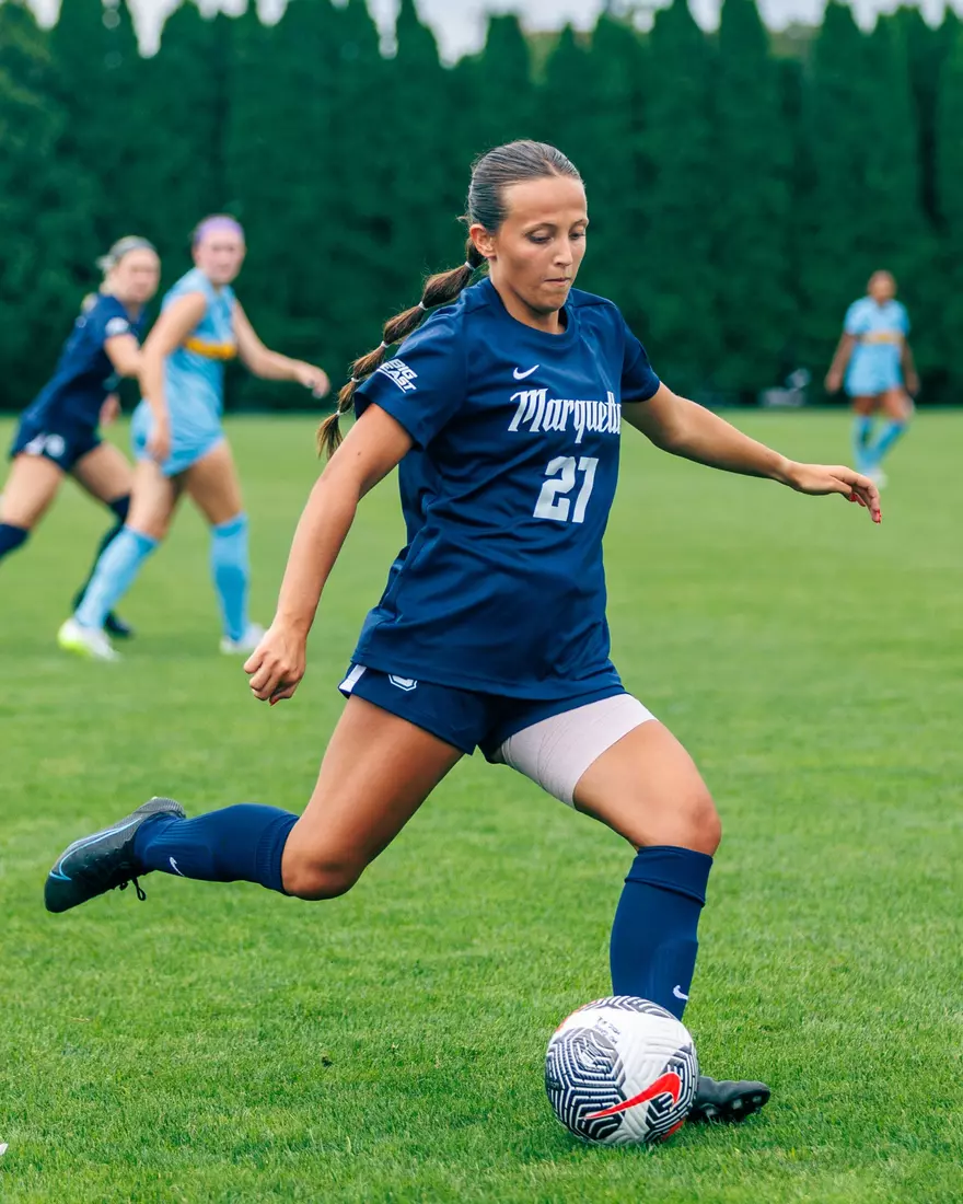 Marquette Women's Soccer tied Kansas City 1-1 on Sunday, August 18, 2024 at Valley Fields in MIlwaukee, Wisconsin.