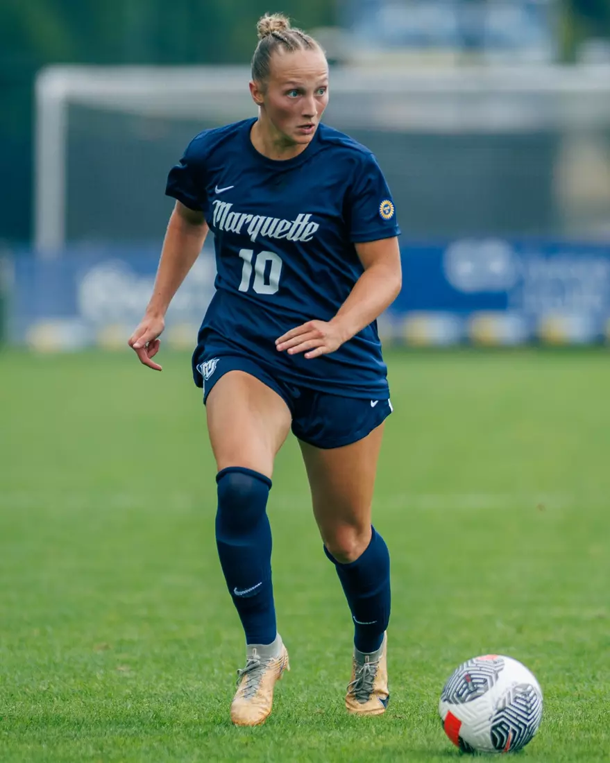 Marquette Women's Soccer tied Kansas City 1-1 on Sunday, August 18, 2024 at Valley Fields in MIlwaukee, Wisconsin.