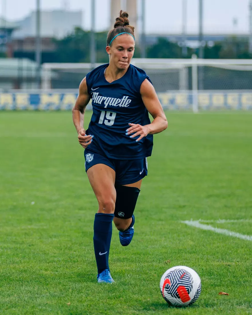 Marquette Women's Soccer tied Kansas City 1-1 on Sunday, August 18, 2024 at Valley Fields in MIlwaukee, Wisconsin.