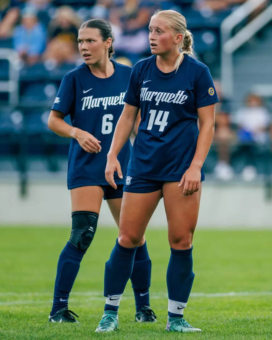 Marquette Women's Soccer tied Kansas City 1-1 on Sunday, August 18, 2024 at Valley Fields in MIlwaukee, Wisconsin.