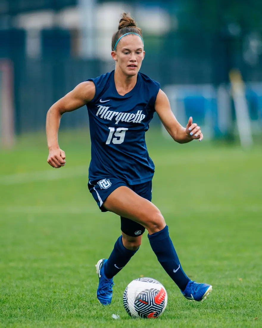Marquette Women's Soccer tied Kansas City 1-1 on Sunday, August 18, 2024 at Valley Fields in MIlwaukee, Wisconsin.