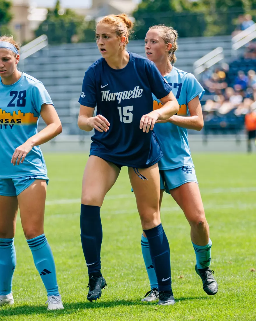 Marquette Women's Soccer tied Kansas City 1-1 on Sunday, August 18, 2024 at Valley Fields in MIlwaukee, Wisconsin.