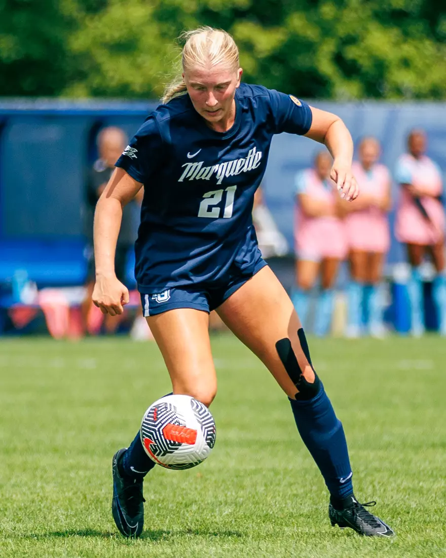 Marquette Women's Soccer tied Kansas City 1-1 on Sunday, August 18, 2024 at Valley Fields in MIlwaukee, Wisconsin.