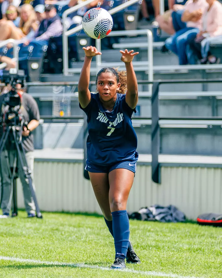 Marquette Women's Soccer tied Kansas City 1-1 on Sunday, August 18, 2024 at Valley Fields in MIlwaukee, Wisconsin.