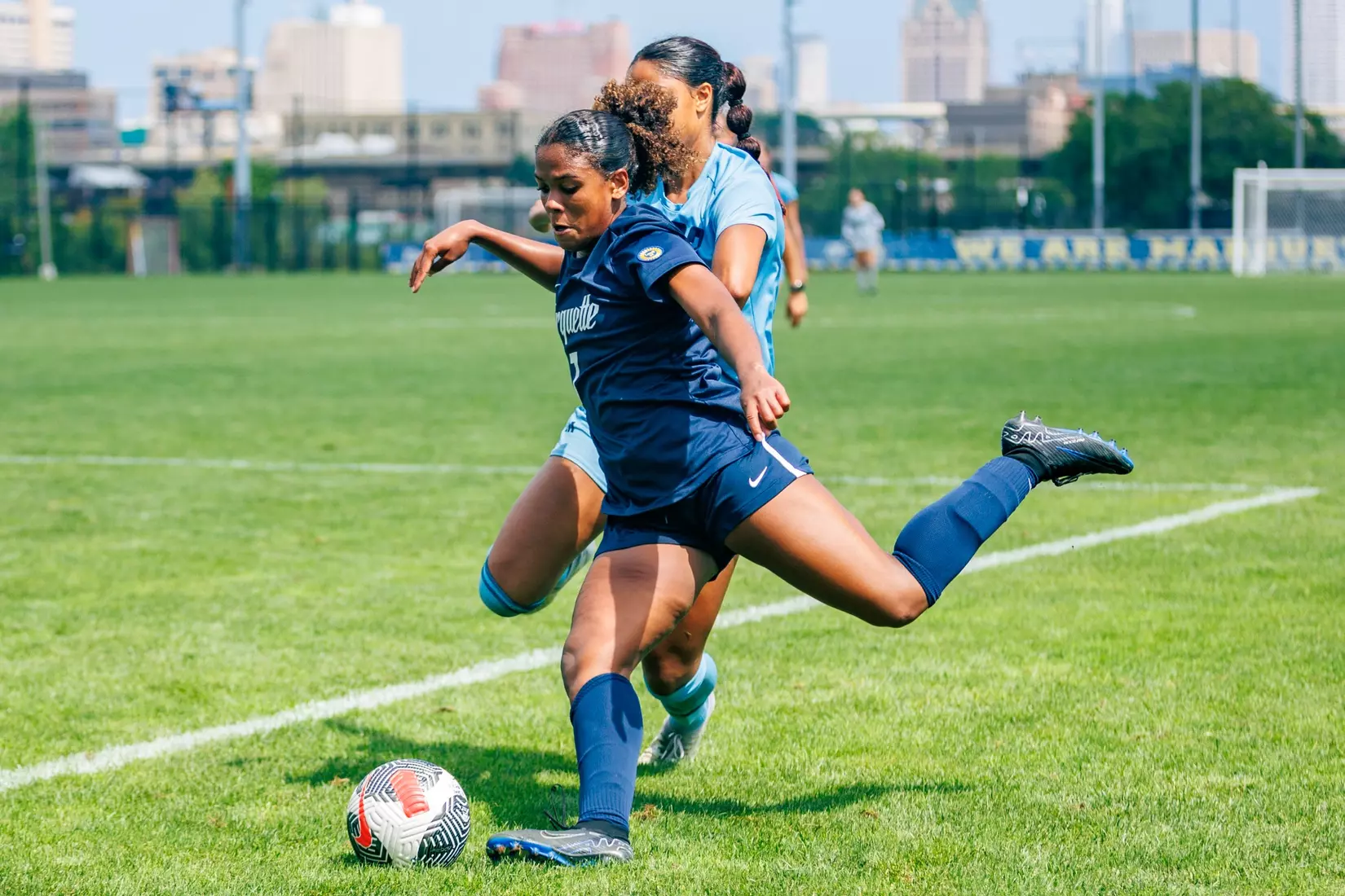 Marquette Women's Soccer tied Kansas City 1-1 on Sunday, August 18, 2024 at Valley Fields in MIlwaukee, Wisconsin.