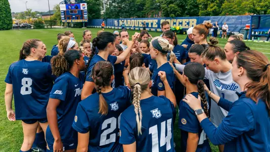 Marquette Women's Soccer tied Kansas City 1-1 on Sunday, August 18, 2024 at Valley Fields in MIlwaukee, Wisconsin.