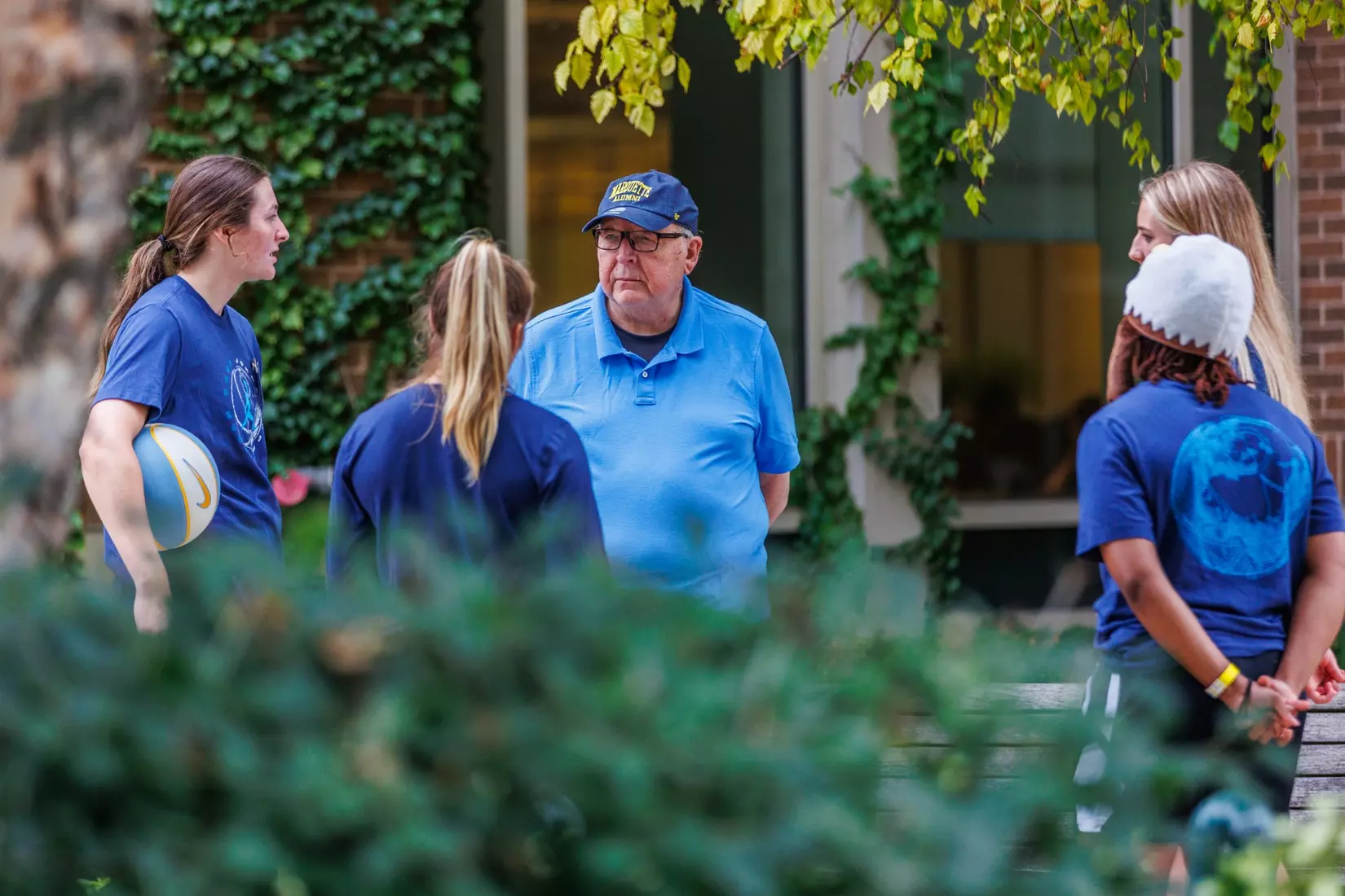 Marquette Athletics Block Party is held in the Central Mall on the campus of Marquette University on Wednesday, August 28, 2024 in Milwaukee, Wisconsin.