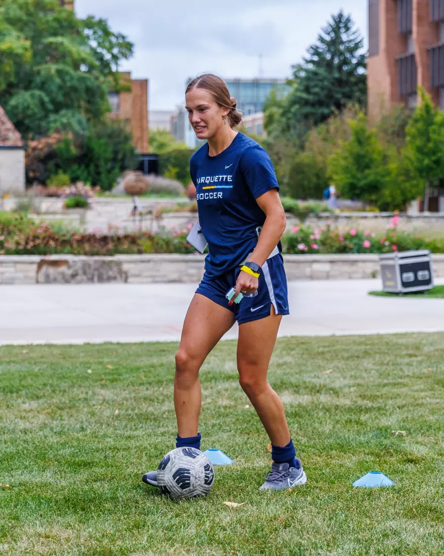 Marquette Athletics Block Party is held in the Central Mall on the campus of Marquette University on Wednesday, August 28, 2024 in Milwaukee, Wisconsin.
