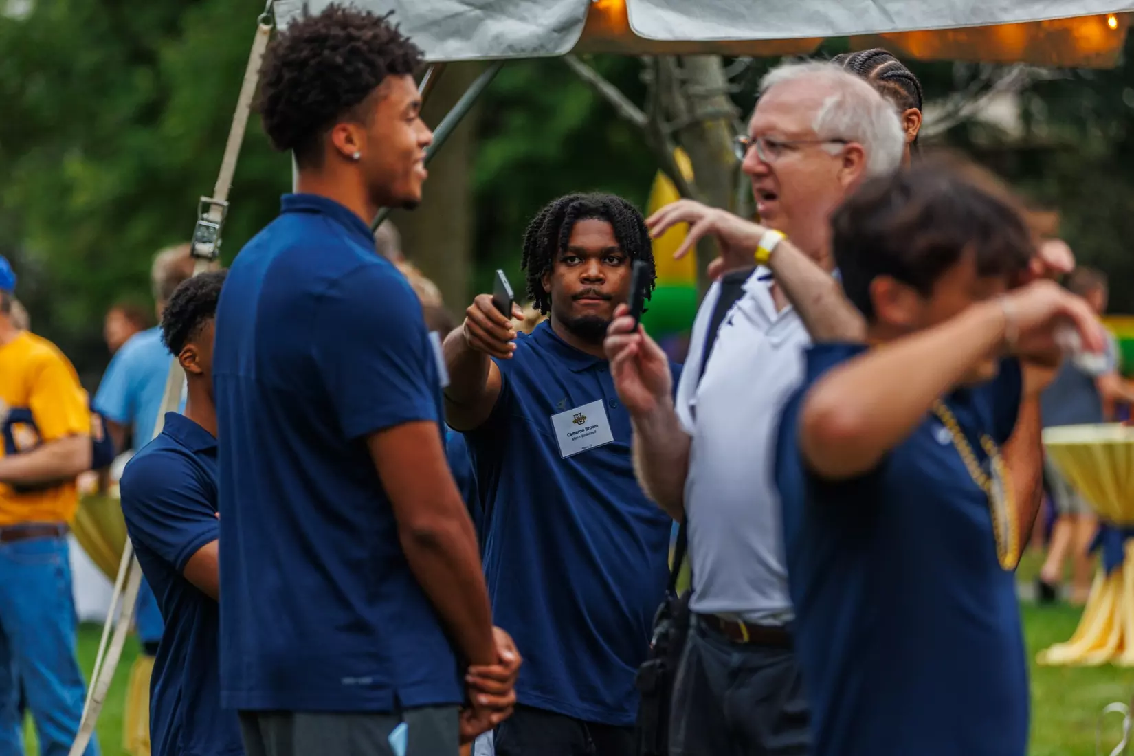 Marquette Athletics Block Party is held in the Central Mall on the campus of Marquette University on Wednesday, August 28, 2024 in Milwaukee, Wisconsin.