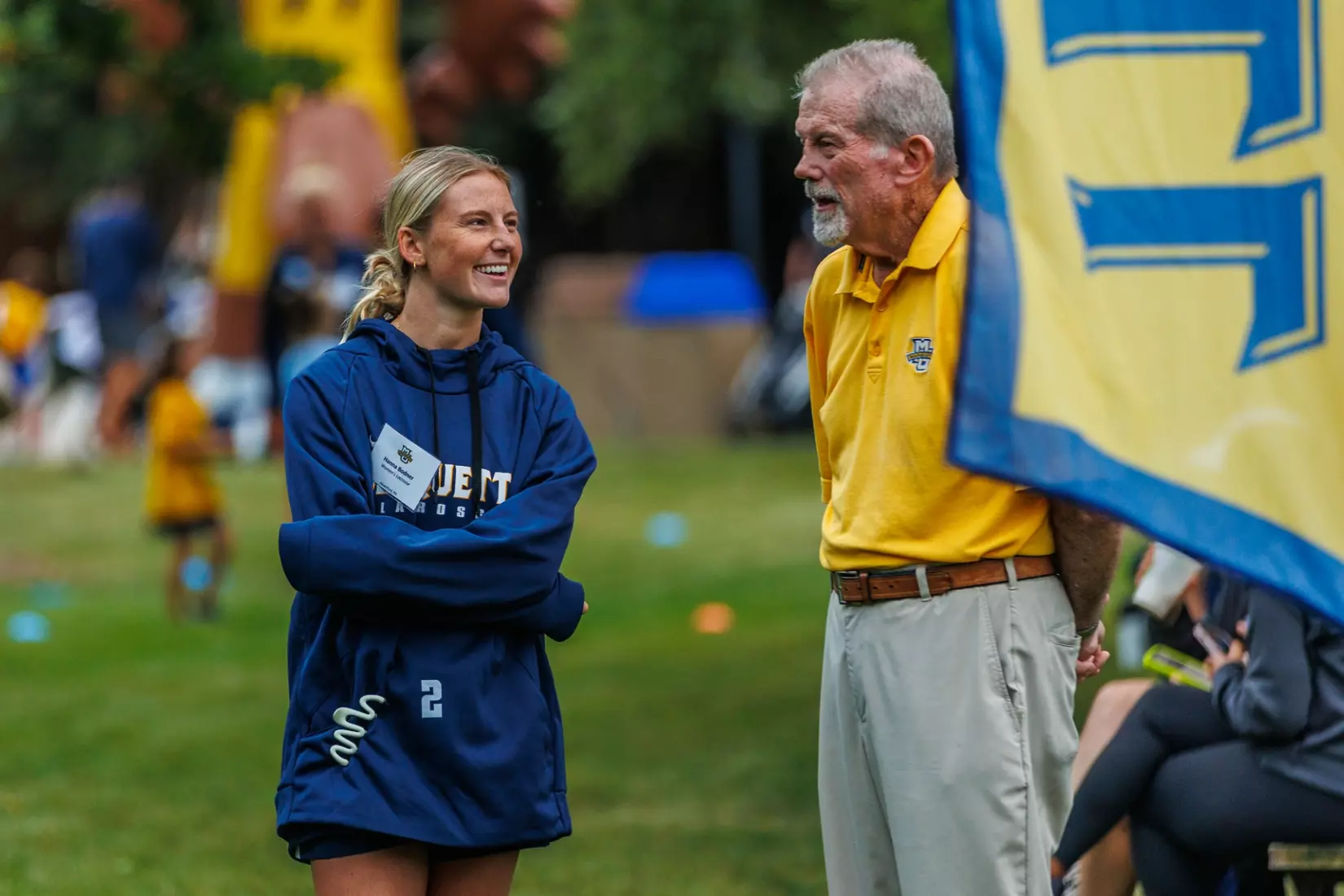Marquette Athletics Block Party is held in the Central Mall on the campus of Marquette University on Wednesday, August 28, 2024 in Milwaukee, Wisconsin.