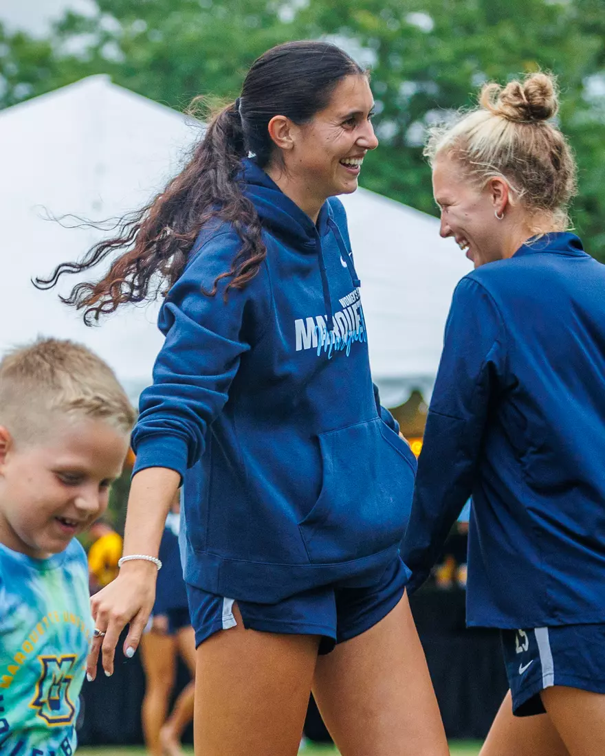 Marquette Athletics Block Party is held in the Central Mall on the campus of Marquette University on Wednesday, August 28, 2024 in Milwaukee, Wisconsin.