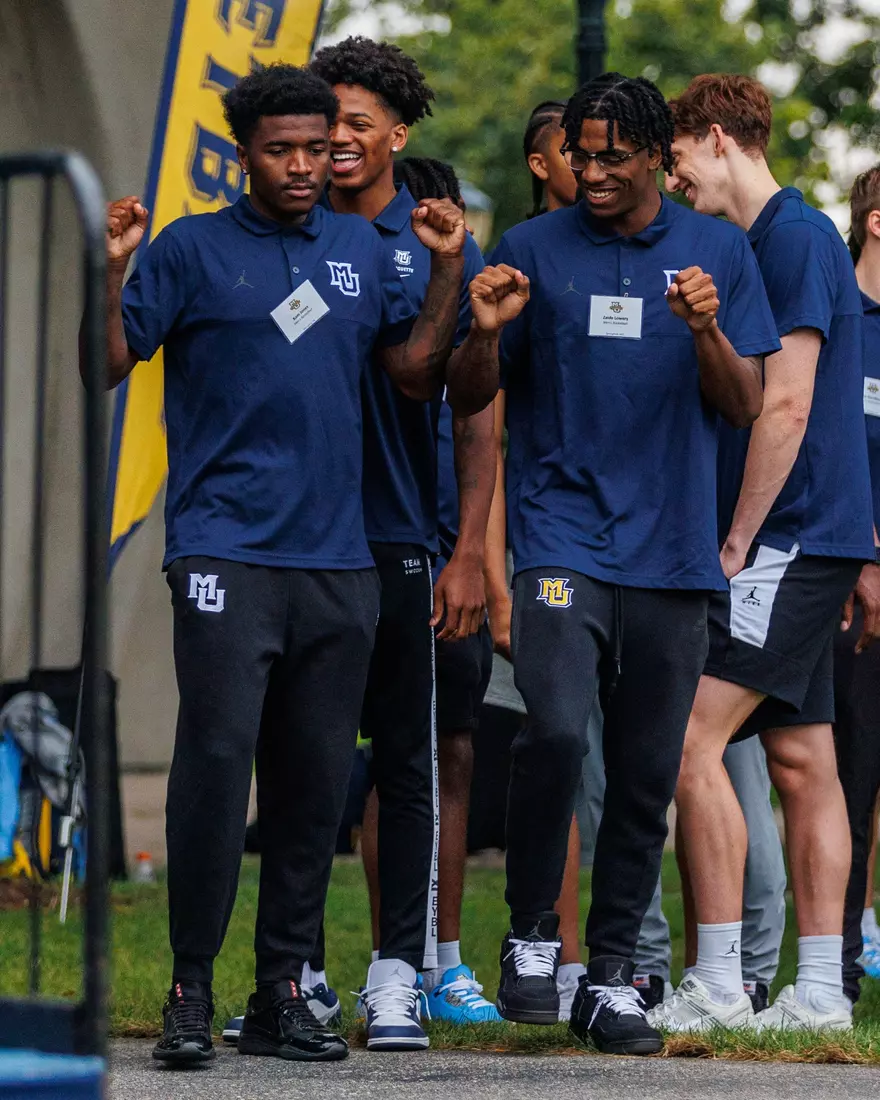 Marquette Athletics Block Party is held in the Central Mall on the campus of Marquette University on Wednesday, August 28, 2024 in Milwaukee, Wisconsin.