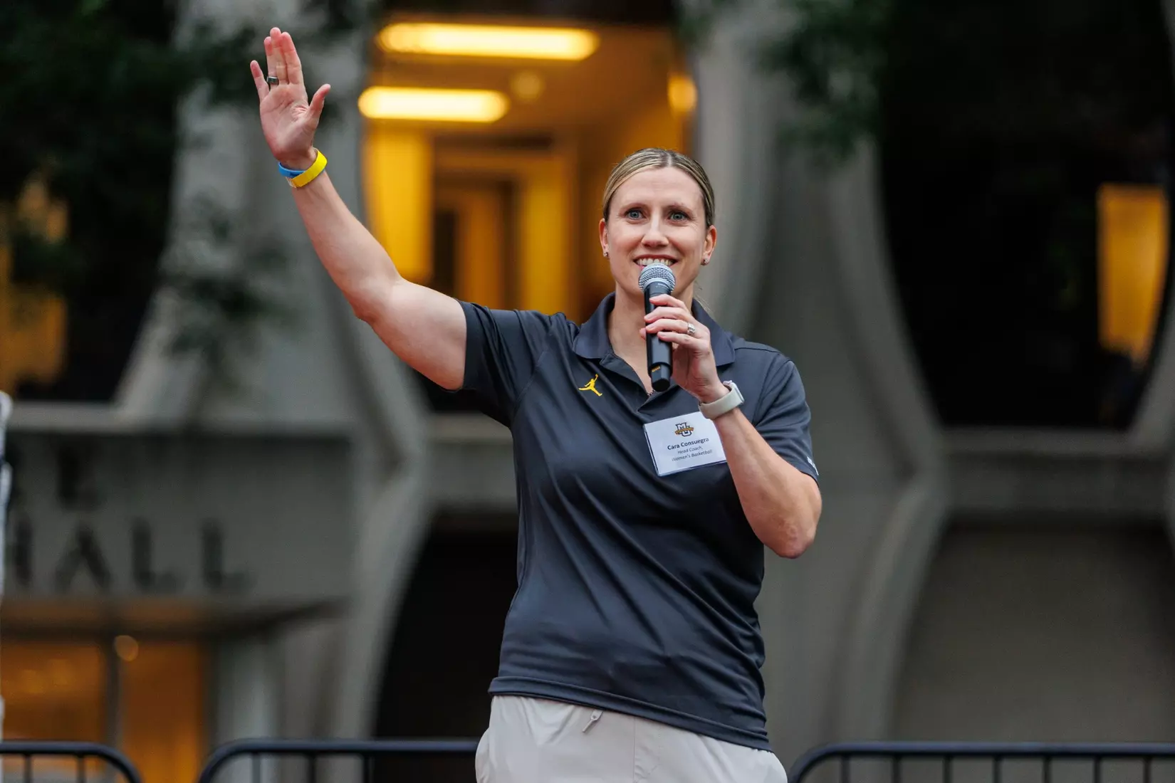 Marquette Athletics Block Party is held in the Central Mall on the campus of Marquette University on Wednesday, August 28, 2024 in Milwaukee, Wisconsin.
