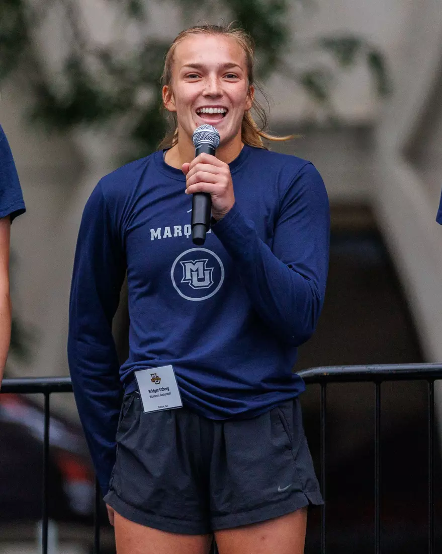 Marquette Athletics Block Party is held in the Central Mall on the campus of Marquette University on Wednesday, August 28, 2024 in Milwaukee, Wisconsin.
