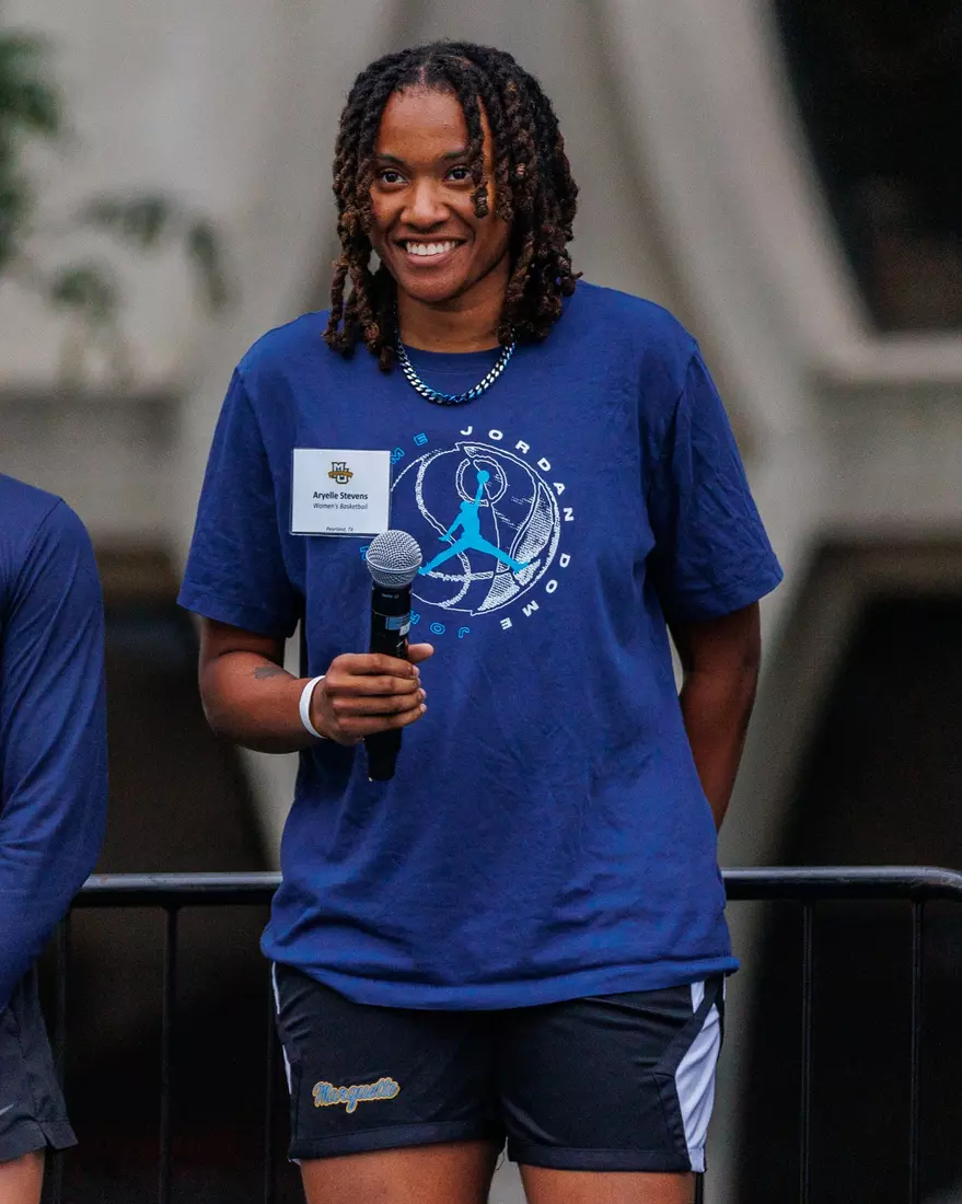 Marquette Athletics Block Party is held in the Central Mall on the campus of Marquette University on Wednesday, August 28, 2024 in Milwaukee, Wisconsin.