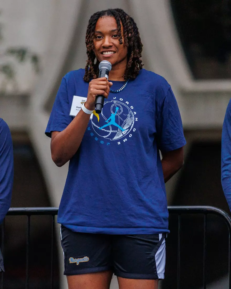 Marquette Athletics Block Party is held in the Central Mall on the campus of Marquette University on Wednesday, August 28, 2024 in Milwaukee, Wisconsin.