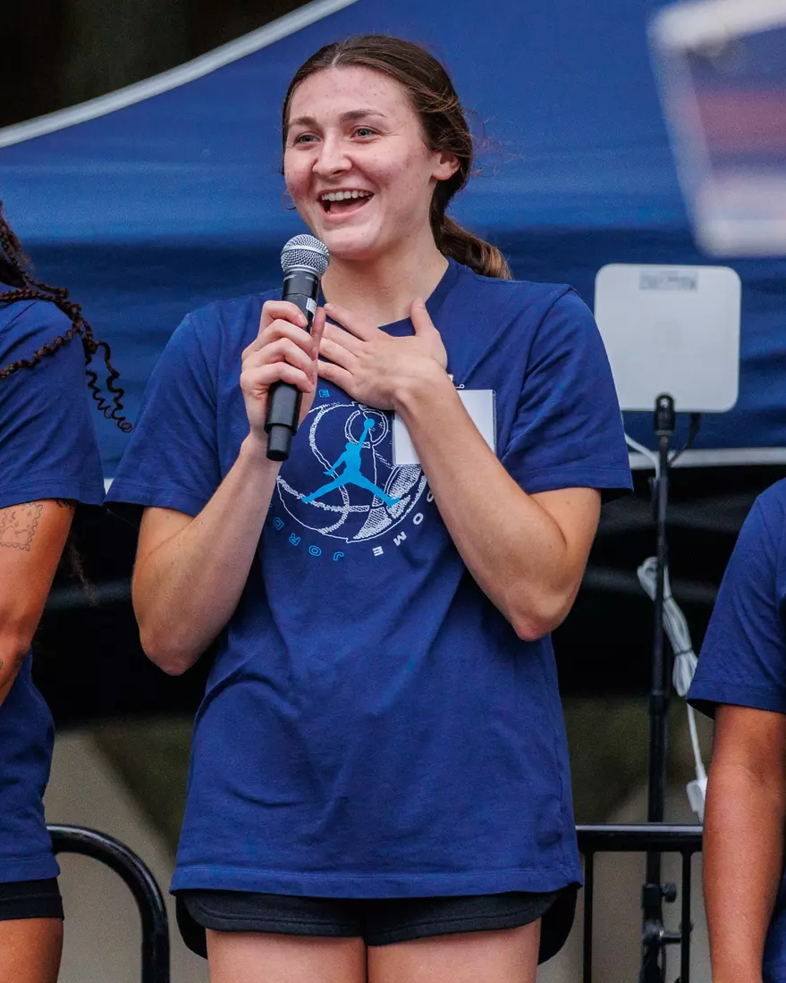 Marquette Athletics Block Party is held in the Central Mall on the campus of Marquette University on Wednesday, August 28, 2024 in Milwaukee, Wisconsin.