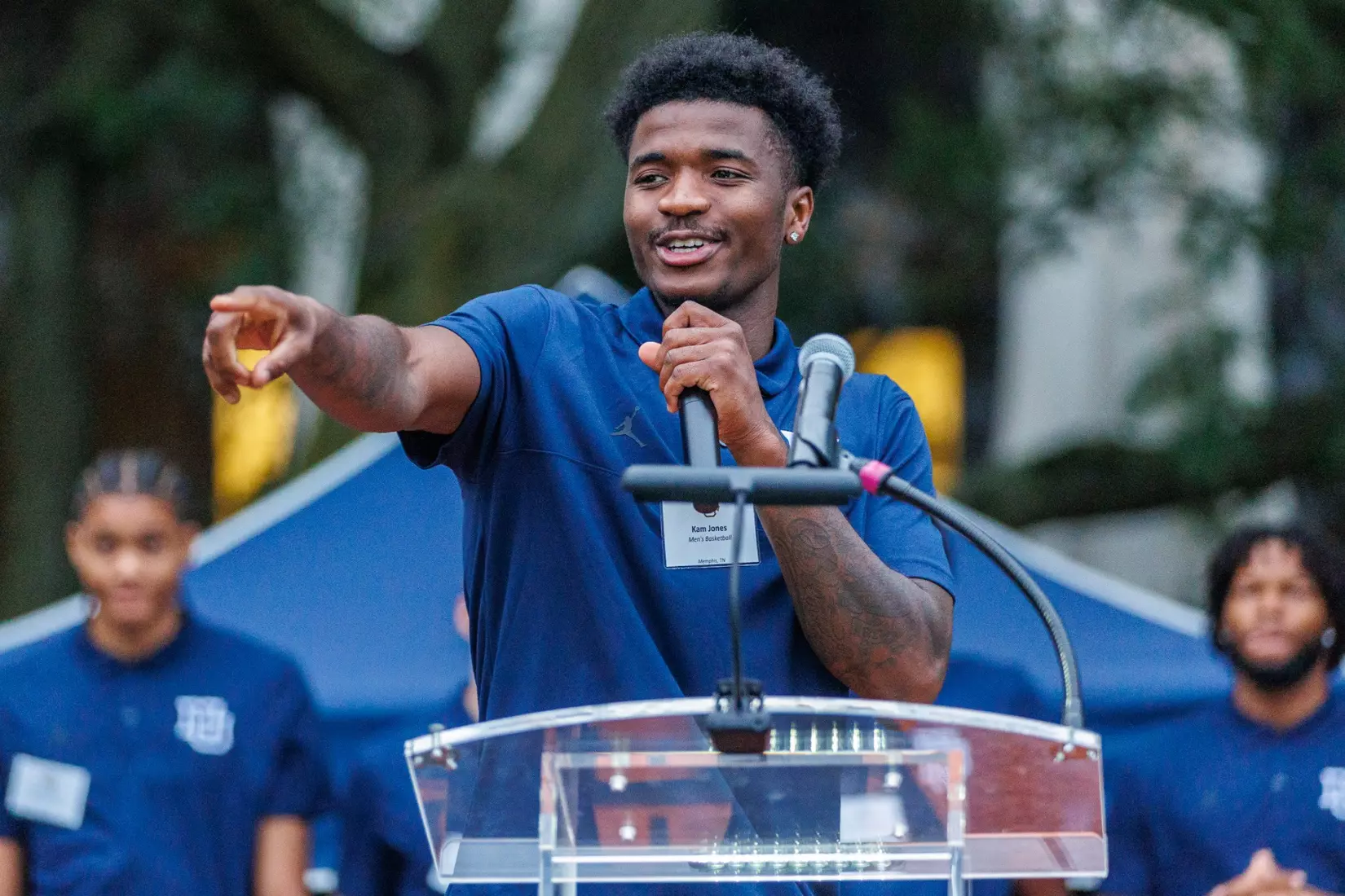 Marquette Athletics Block Party is held in the Central Mall on the campus of Marquette University on Wednesday, August 28, 2024 in Milwaukee, Wisconsin.