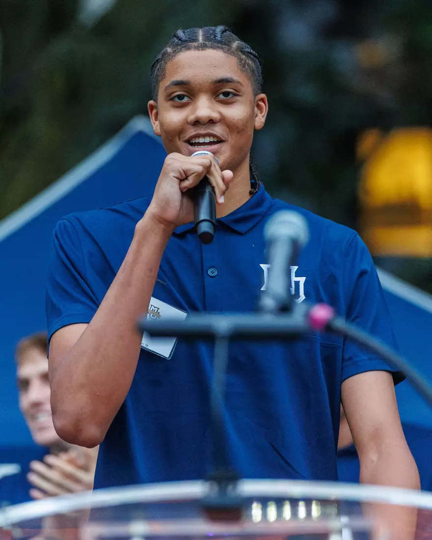 Marquette Athletics Block Party is held in the Central Mall on the campus of Marquette University on Wednesday, August 28, 2024 in Milwaukee, Wisconsin.