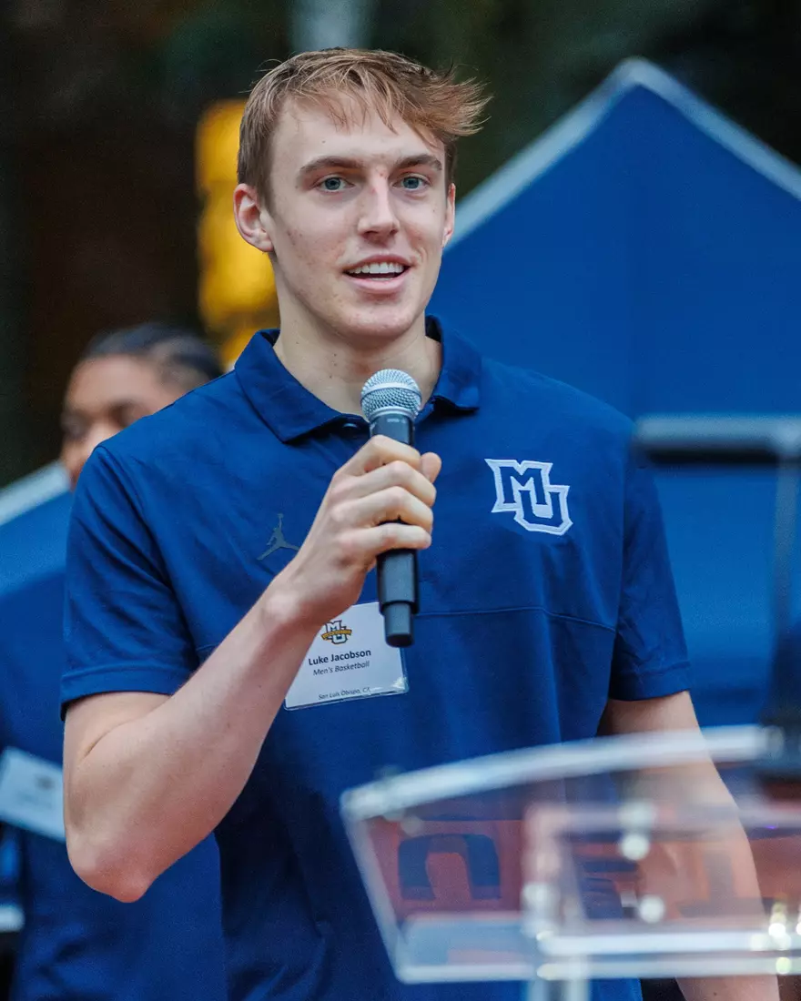 Marquette Athletics Block Party is held in the Central Mall on the campus of Marquette University on Wednesday, August 28, 2024 in Milwaukee, Wisconsin.