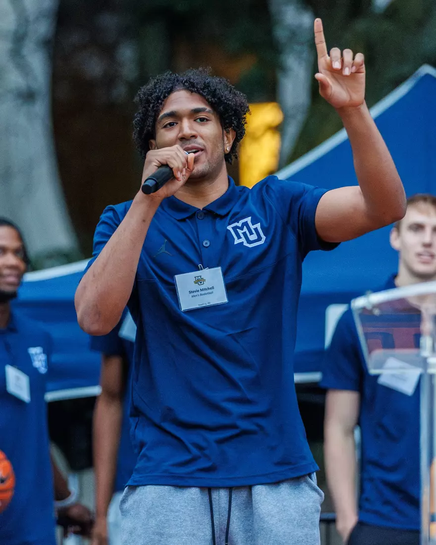 Marquette Athletics Block Party is held in the Central Mall on the campus of Marquette University on Wednesday, August 28, 2024 in Milwaukee, Wisconsin.