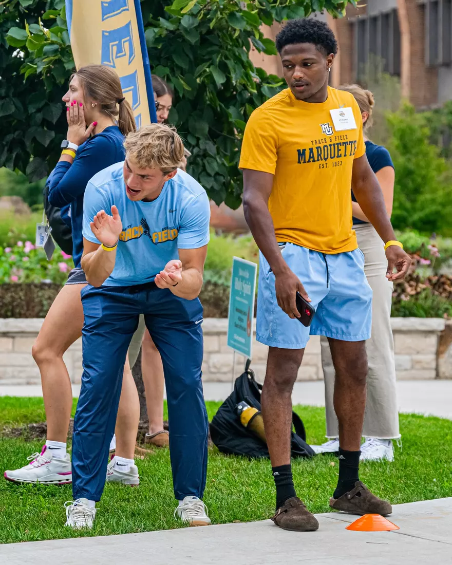 Marquette Athletics Block Party held on Augsut 28th, 2024 in the central mall at Marquette Univeristy in Milwaukee, WI.