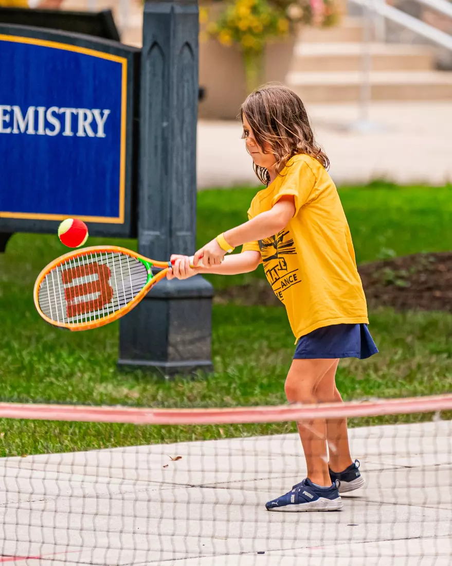 Marquette Athletics Block Party held on Augsut 28th, 2024 in the central mall at Marquette Univeristy in Milwaukee, WI.