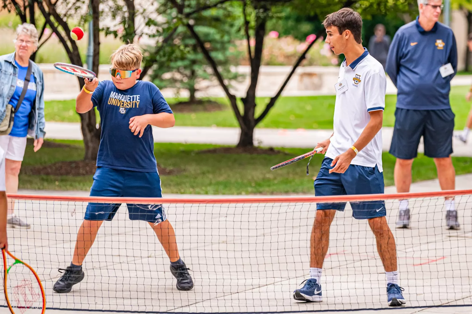 Marquette Athletics Block Party held on Augsut 28th, 2024 in the central mall at Marquette Univeristy in Milwaukee, WI.