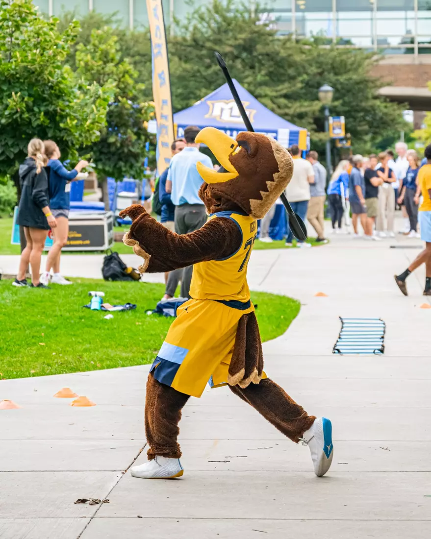 Marquette Athletics Block Party held on Augsut 28th, 2024 in the central mall at Marquette Univeristy in Milwaukee, WI.