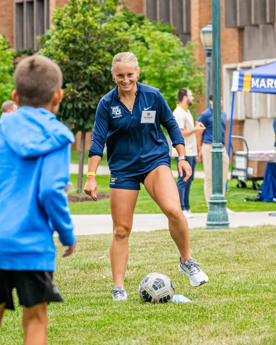 Marquette Athletics Block Party held on Augsut 28th, 2024 in the central mall at Marquette Univeristy in Milwaukee, WI.