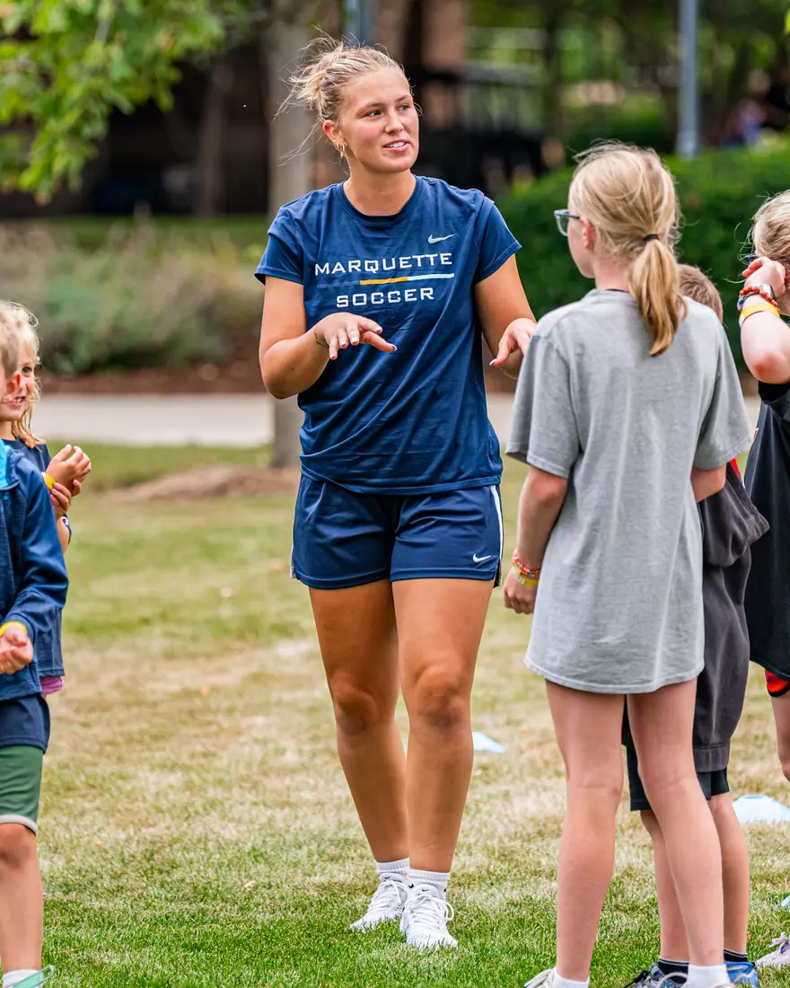 Marquette Athletics Block Party held on Augsut 28th, 2024 in the central mall at Marquette Univeristy in Milwaukee, WI.