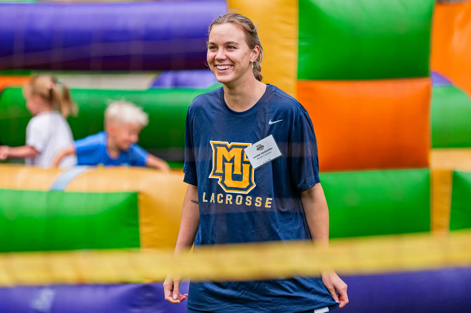 Marquette Athletics Block Party held on Augsut 28th, 2024 in the central mall at Marquette Univeristy in Milwaukee, WI.