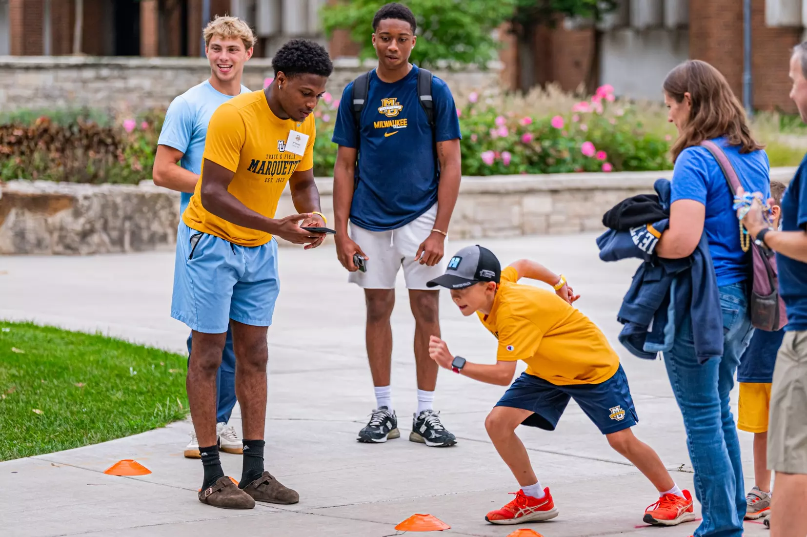 Marquette Athletics Block Party held on Augsut 28th, 2024 in the central mall at Marquette Univeristy in Milwaukee, WI.
