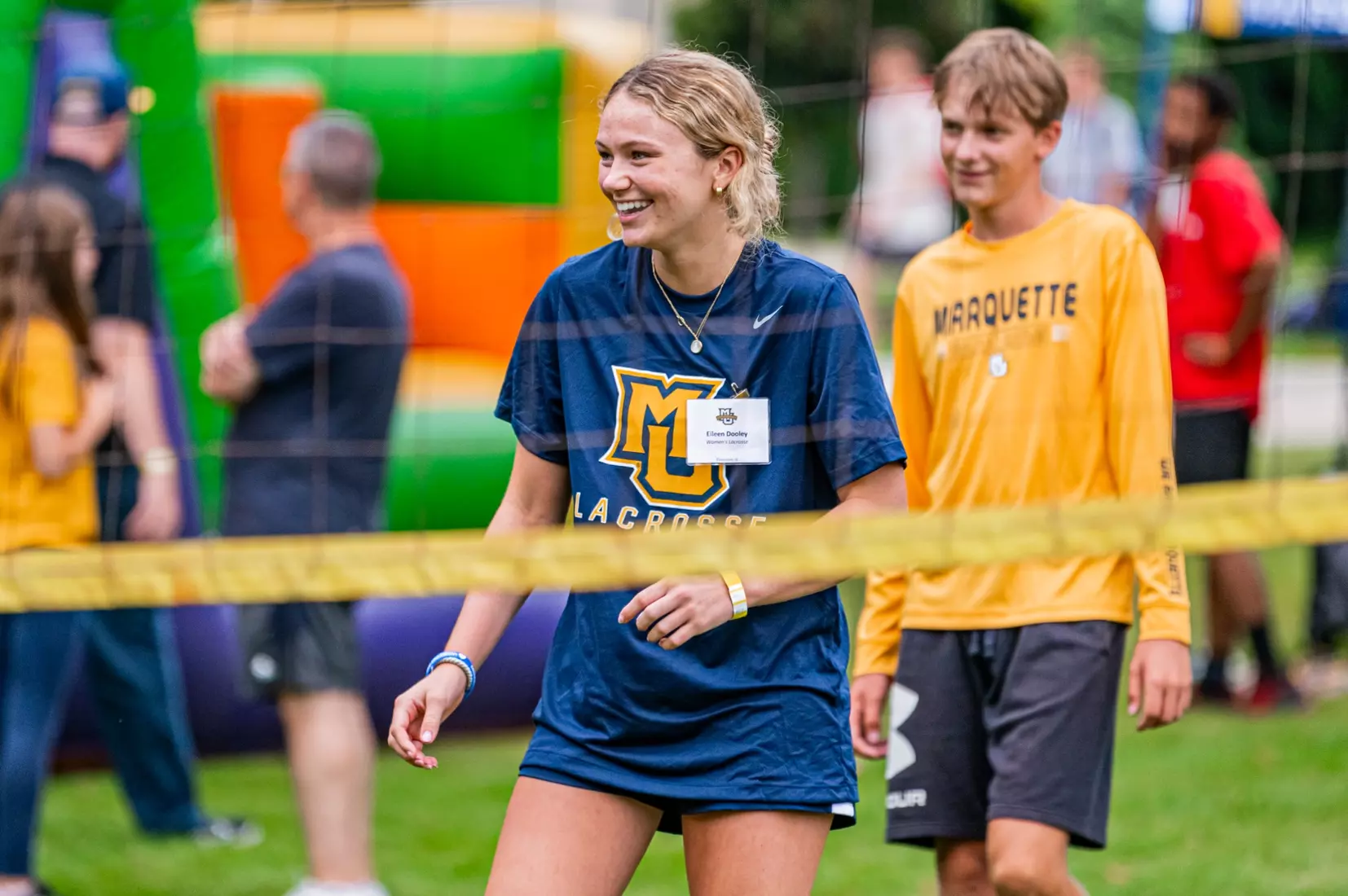Marquette Athletics Block Party held on Augsut 28th, 2024 in the central mall at Marquette Univeristy in Milwaukee, WI.