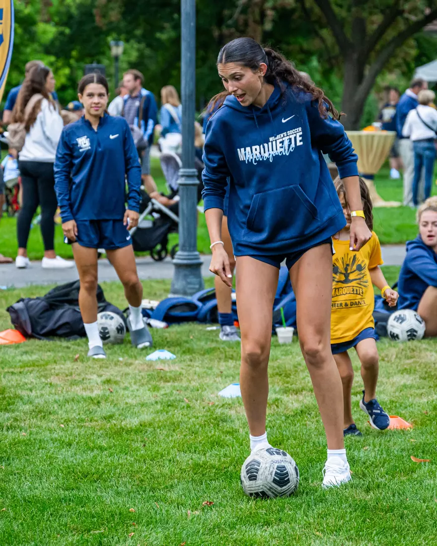 Marquette Athletics Block Party held on Augsut 28th, 2024 in the central mall at Marquette Univeristy in Milwaukee, WI.