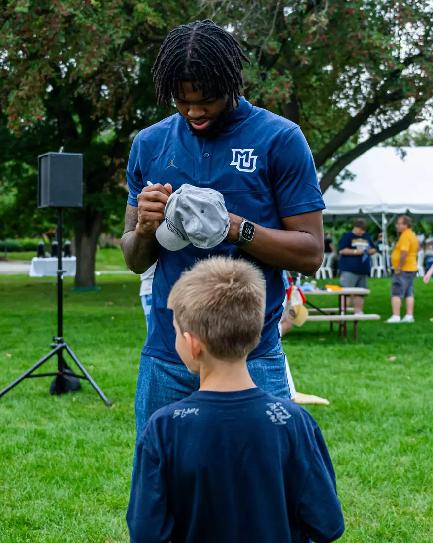 Marquette Athletics Block Party held on Augsut 28th, 2024 in the central mall at Marquette Univeristy in Milwaukee, WI.