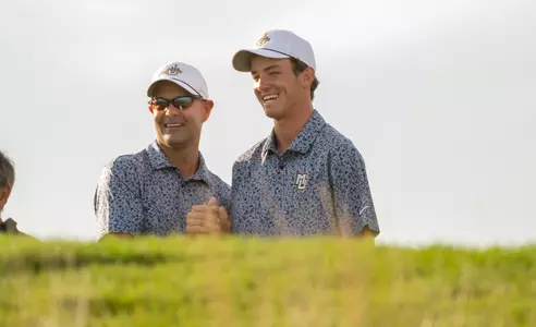 Steve Bailey Head Coach, Ryan Banas
Marquette Men's Golf at Erin Hills on Spetember 5th, 2023
