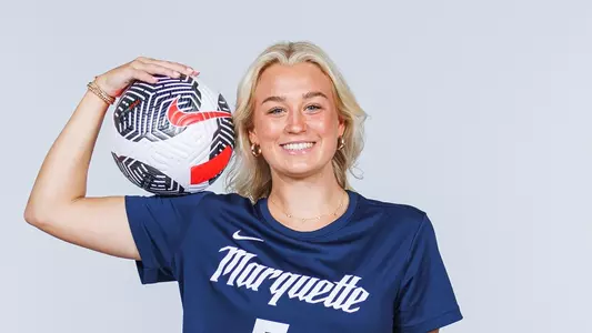 5 Ella McAleenan
Marquette Women's Soccer 2024-2025 Media Day Posed Photos, August 2nd, 2024