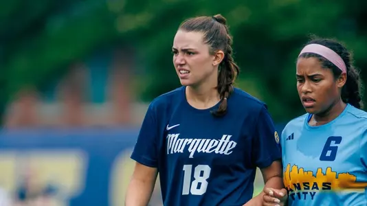 18 Capri Oliviero
Marquette Women's Soccer tied Kansas City 1-1 on Sunday, August 18, 2024 at Valley Fields in MIlwaukee, Wisconsin.
