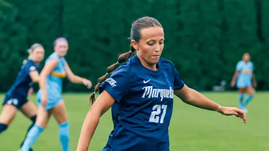 27 Carina Murphy
Marquette Women's Soccer tied Kansas City 1-1 on Sunday, August 18, 2024 at Valley Fields in MIlwaukee, Wisconsin.