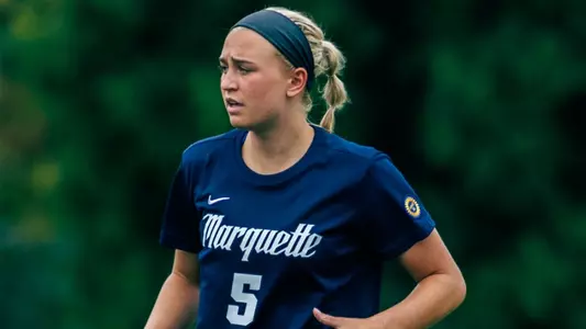 5 Ella McAleenan
Marquette Women's Soccer tied Kansas City 1-1 on Sunday, August 18, 2024 at Valley Fields in MIlwaukee, Wisconsin.