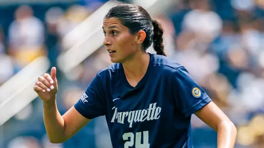 24 Tess O'Connell
Marquette Women's Soccer tied Kansas City 1-1 on Sunday, August 18, 2024 at Valley Fields in MIlwaukee, Wisconsin.