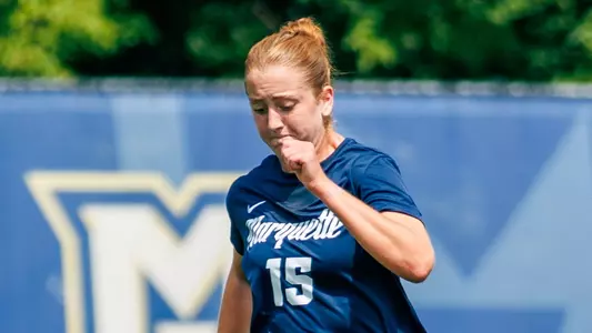 15 Cecilia Favret
Marquette Women's Soccer tied Kansas City 1-1 on Sunday, August 18, 2024 at Valley Fields in MIlwaukee, Wisconsin.