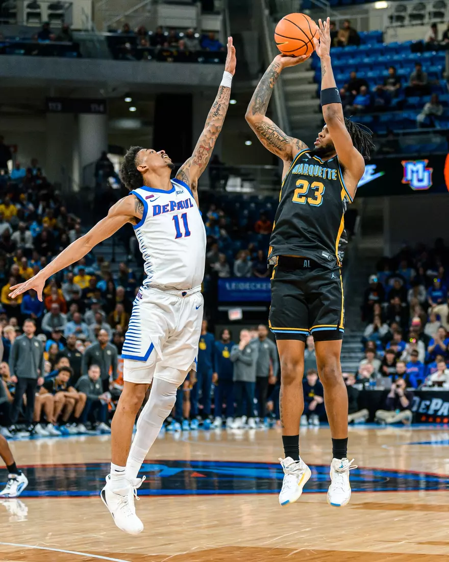 #7 Marquette Men's Basketball Defeats DePaul 85-83 on Tuesday, January 14th, 2025 at Wintrust Arena in Chicago, IL