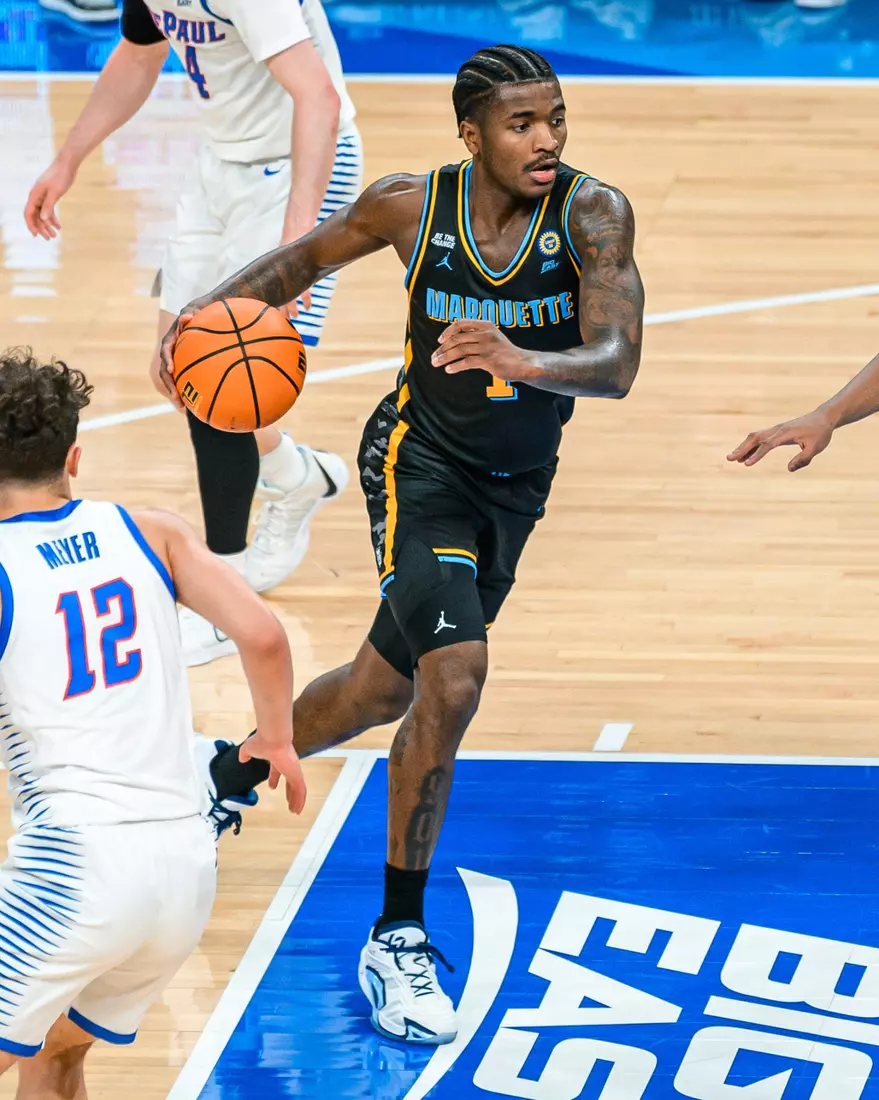 #7 Marquette Men's Basketball Defeats DePaul 85-83 on Tuesday, January 14th, 2025 at Wintrust Arena in Chicago, IL