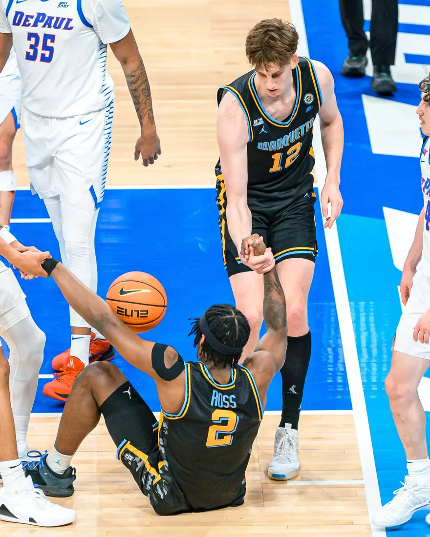 #7 Marquette Men's Basketball Defeats DePaul 85-83 on Tuesday, January 14th, 2025 at Wintrust Arena in Chicago, IL