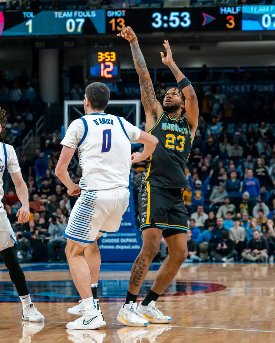 #7 Marquette Men's Basketball Defeats DePaul 85-83 on Tuesday, January 14th, 2025 at Wintrust Arena in Chicago, IL