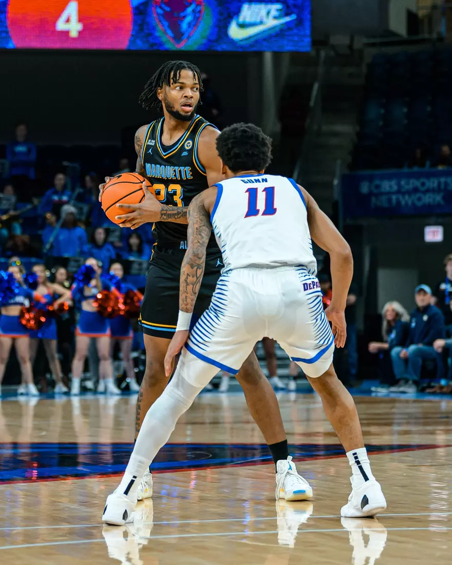 #7 Marquette Men's Basketball Defeats DePaul 85-83 on Tuesday, January 14th, 2025 at Wintrust Arena in Chicago, IL