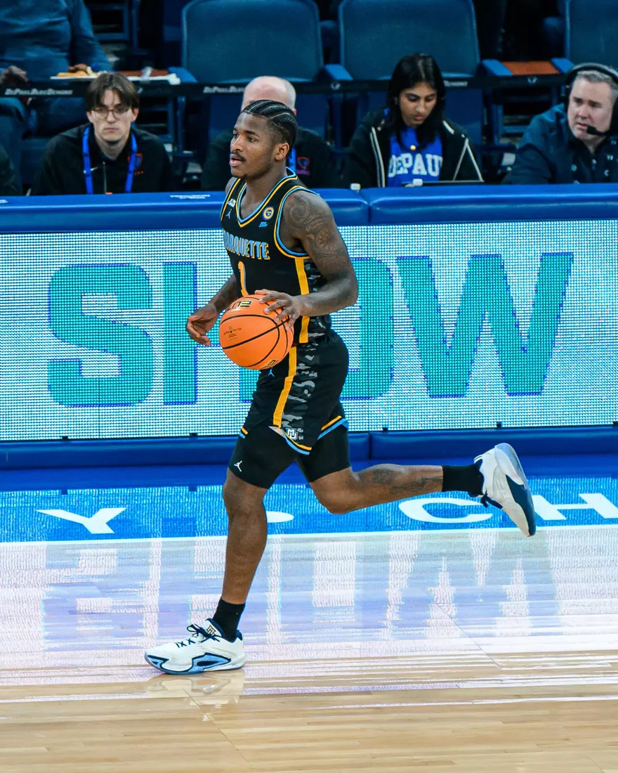 #7 Marquette Men's Basketball Defeats DePaul 85-83 on Tuesday, January 14th, 2025 at Wintrust Arena in Chicago, IL