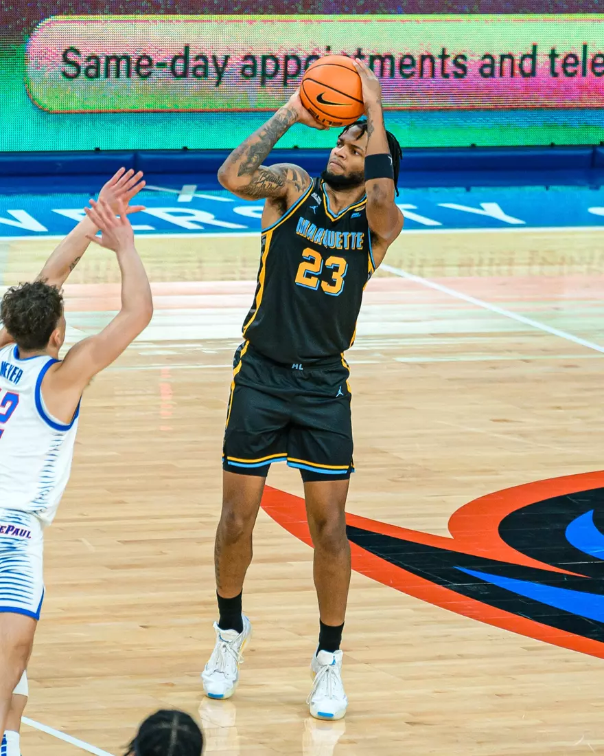 #7 Marquette Men's Basketball Defeats DePaul 85-83 on Tuesday, January 14th, 2025 at Wintrust Arena in Chicago, IL